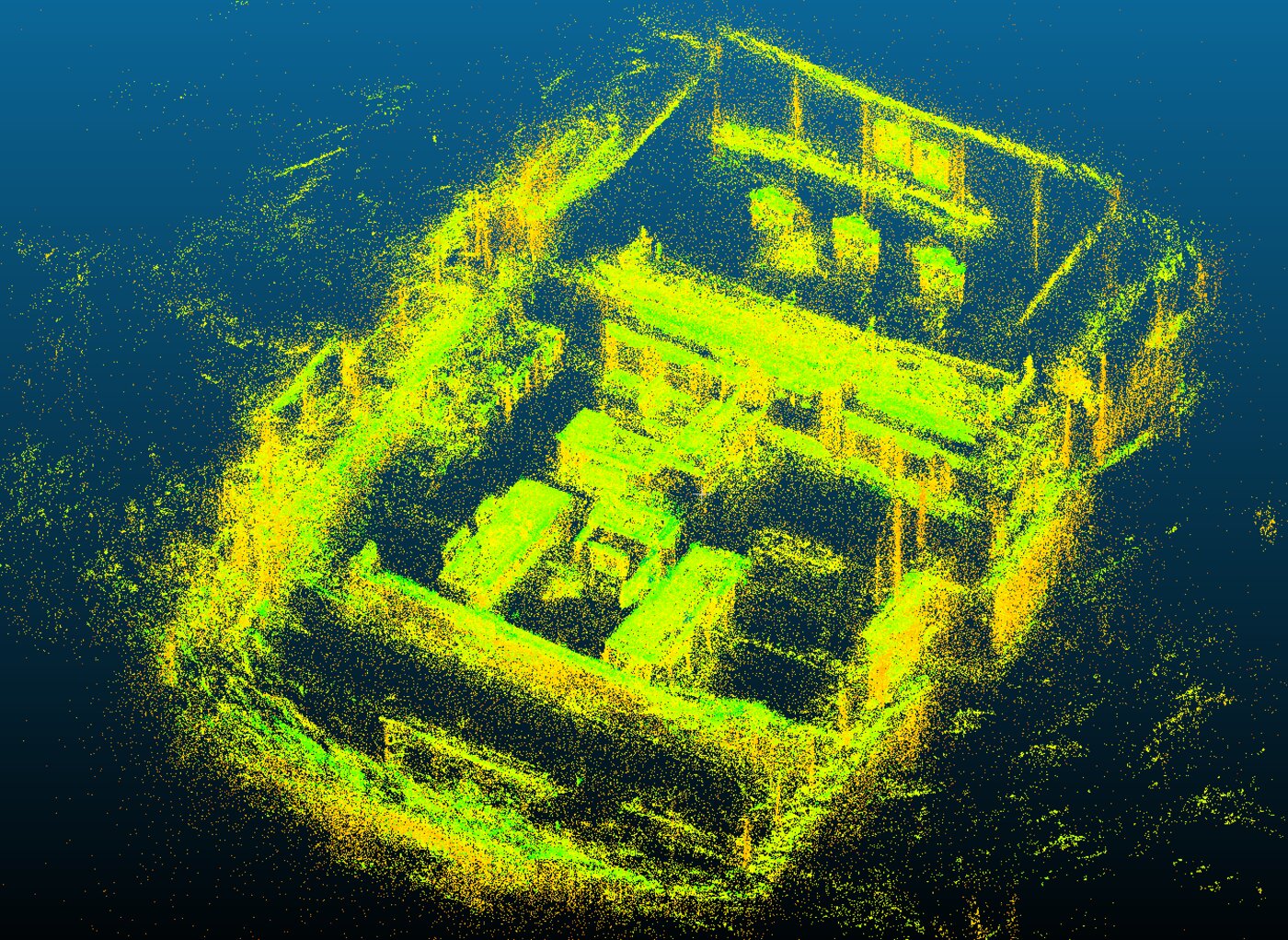 Point cloud of the courtroom during 3DGS processing